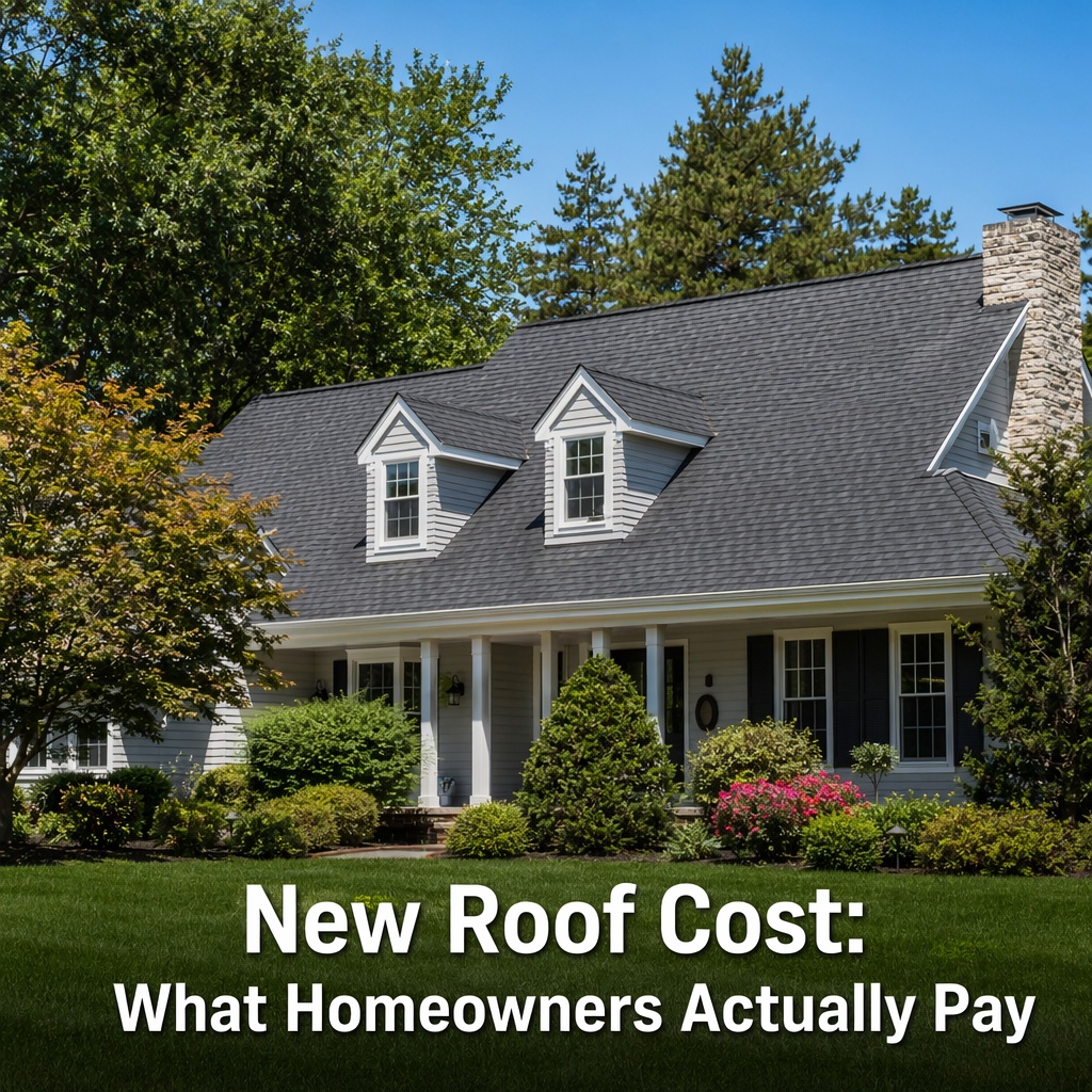 New Roof Cost: What Homeowners Actually Pay